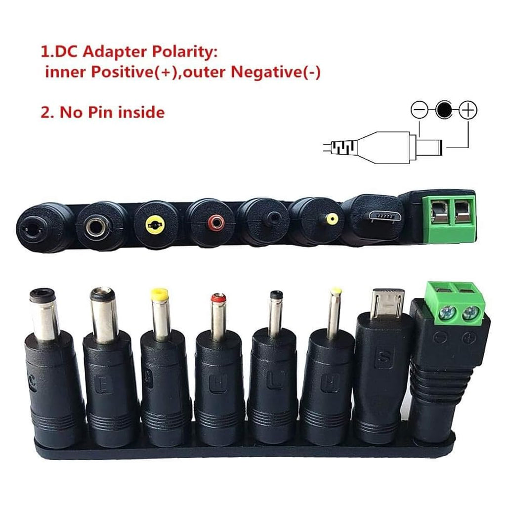 TECPHILE CA31X Multifunctional 8-Pin Laptop DC Power Adapter Kits ...