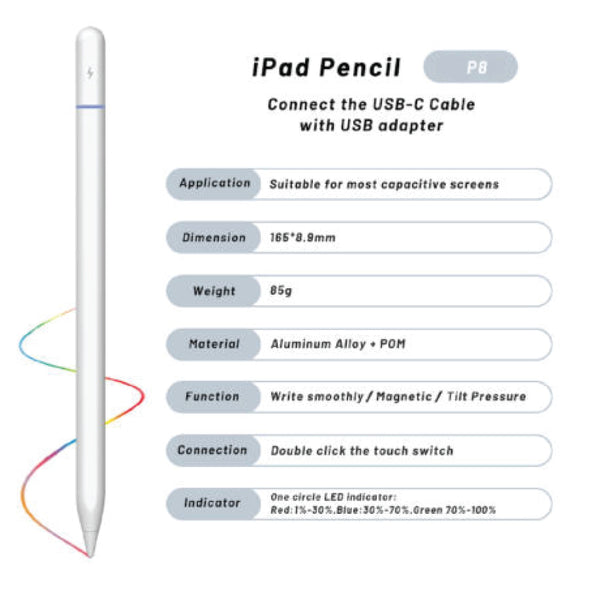 TECPHILE - P8 Magnetic Stylus Pen for iPad - 10