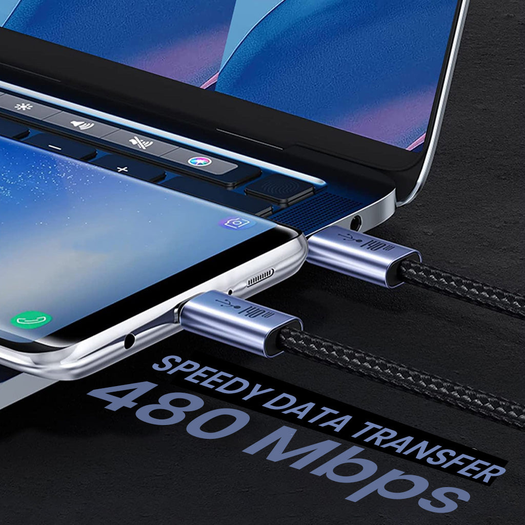 TECPHILE 140W Type-C to Type-C PD Fast Charging Cable