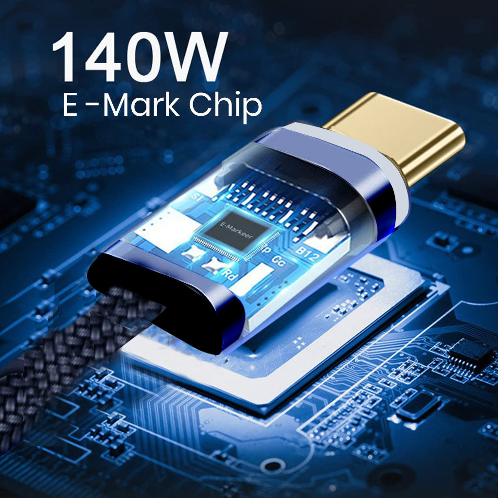 TECPHILE 140W Type-C to Type-C PD Fast Charging Cable