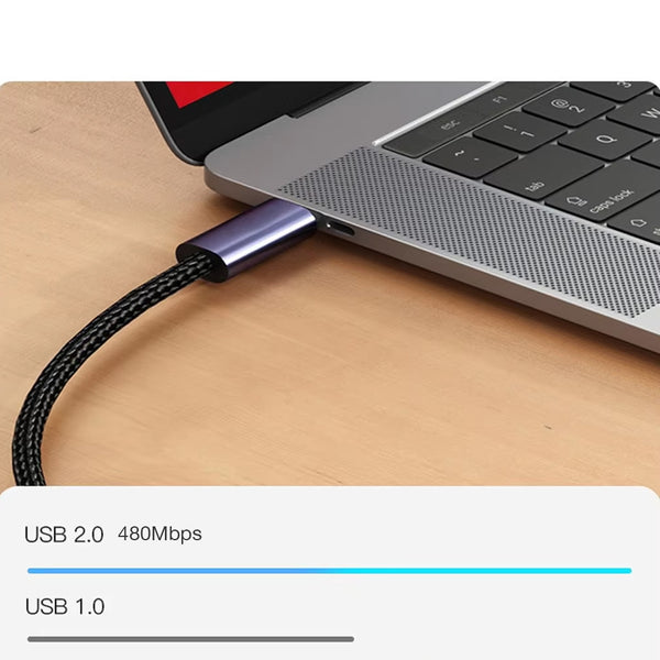 TECPHILE – 140W Type-C to Type-C PD Fast Charging Cable - 14
