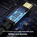 TECPHILE – 140W Type-C to Type-C PD Fast Charging Cable - 3