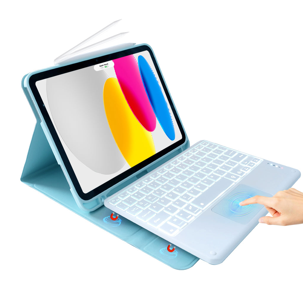 TECPHILE PS209T Wireless Keyboard Case for iPad with Pencil Holder