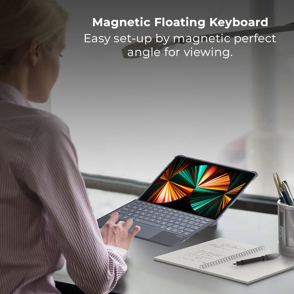 TECPHILE – T5507D Keyboard Case for iPad - 14