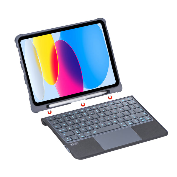 TECPHILE – T5508D Keyboard Case for iPad - 1