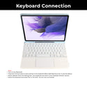 TECPHILE - T970T Keyboard Case for Samsung Galaxy Tab S8+/S7+/S7 FE - 3