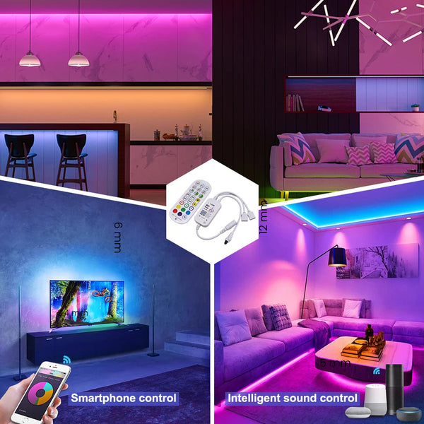 TECPHILE - Smart WIFI RGBW LED Strip Controller With Dual Connector - 16