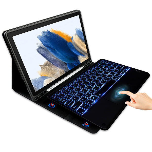 TECPHILE – PS-X200T Wireless Keyboard Case for Samsung Tab A8 - 1