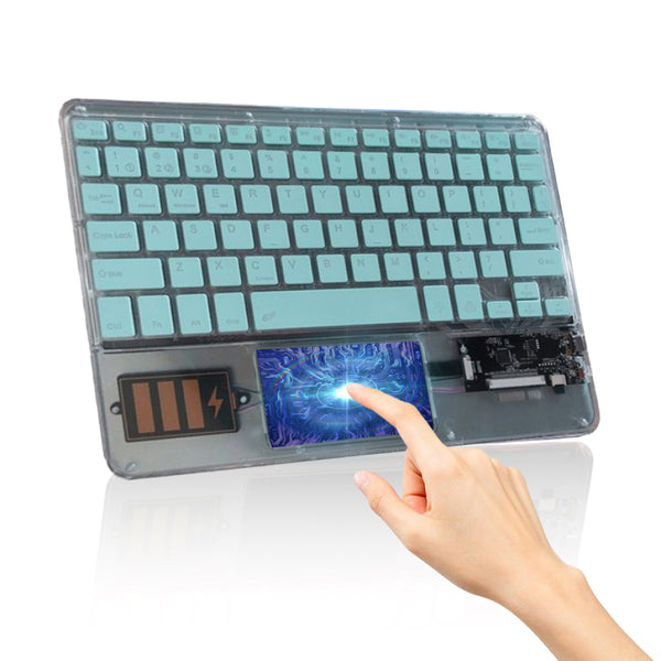 TECPHILE - Z33 Transparent Wireless Keyboard with Touchpad - 11