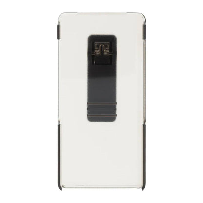 Rear view of TempoTec – Variations V1 Handsfree Back Clip Case featuring a spring-loaded clip for secure attachment to belts or bags.