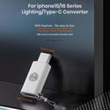 TECPHILE- LIGHTING to TYPE-C  PD35W fast charging OTG Adapter - 2