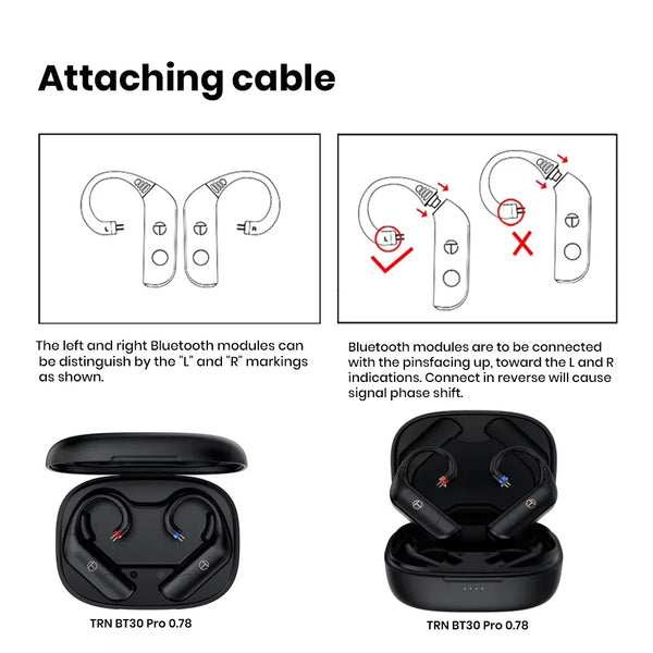 TRN BT30 Pro Hi-Res Bluetooth True Wireless Adapter for IEMs - 15