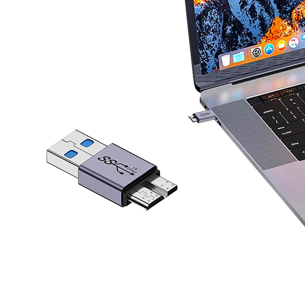 TECPHILE - 10Gbps USB-C/USB-A to Micro B Data Transfer Converter - 42