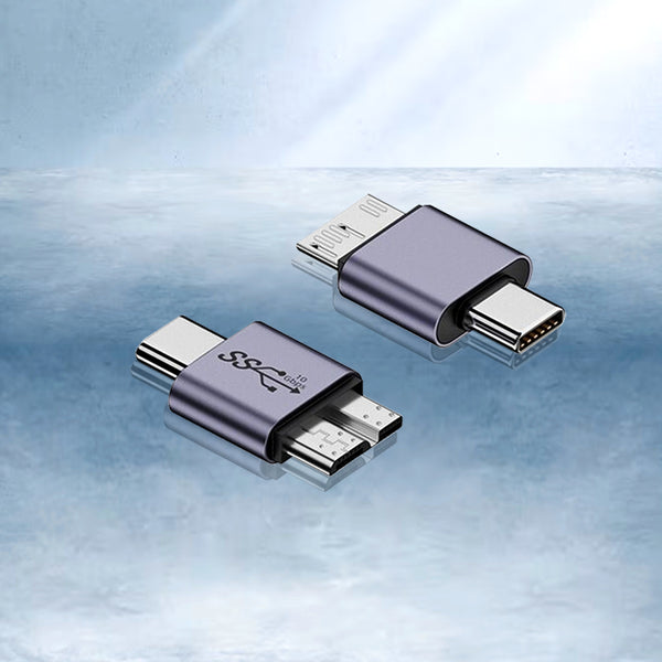 TECPHILE - 10Gbps USB-C/USB-A to Micro B Data Transfer Converter - 49