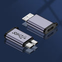 TECPHILE - 10Gbps USB-C/USB-A to Micro B Data Transfer Converter - 25