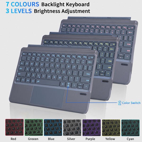 TECPHILE – 2087D Wireless Keyboard for Surface Go/Go2/Go3 - 4