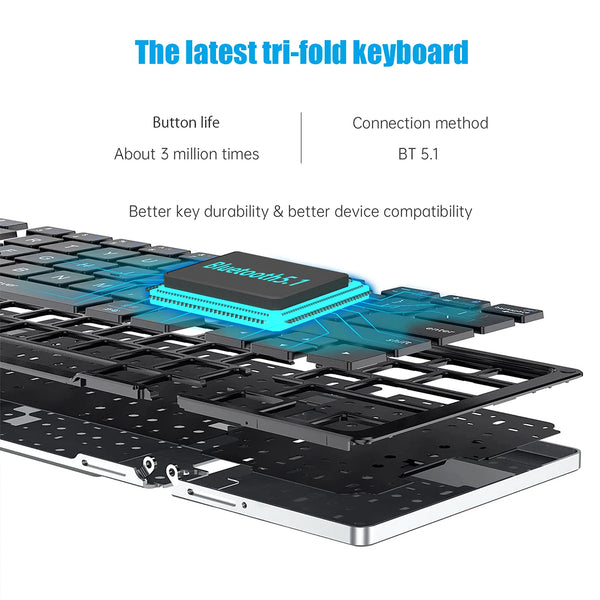 B089 Foldable Wireless Keyboard - 6