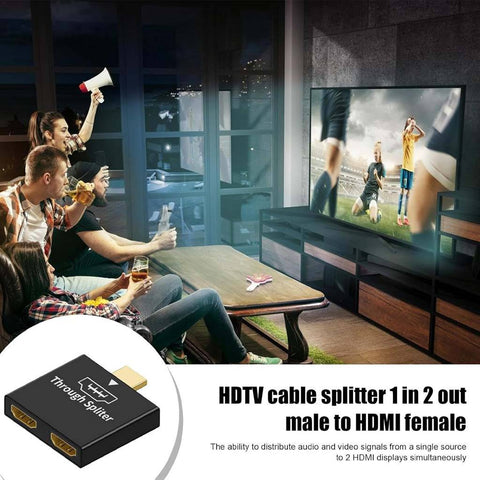 TECPHILE – HDMI to HDMI Splitter Adapter - 0