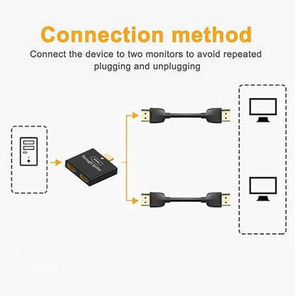 TECPHILE HDMI to HDMI Splitter Adapter