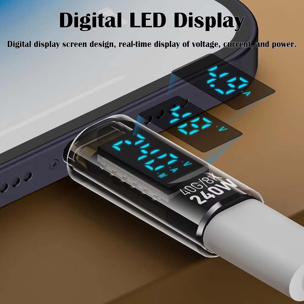 Tecphile CA127 Display Adapter Transparent CM CF DIGITAL LED DISPLAY