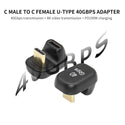 TECPHILE CA35, 180 Degree Type C To Type C Adapter - 3