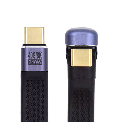 Tecphile CC58 U Type C Flt Cable black 40G