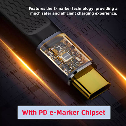 Tecphile CC58 U Type C Flt Cable black e-maker chipset