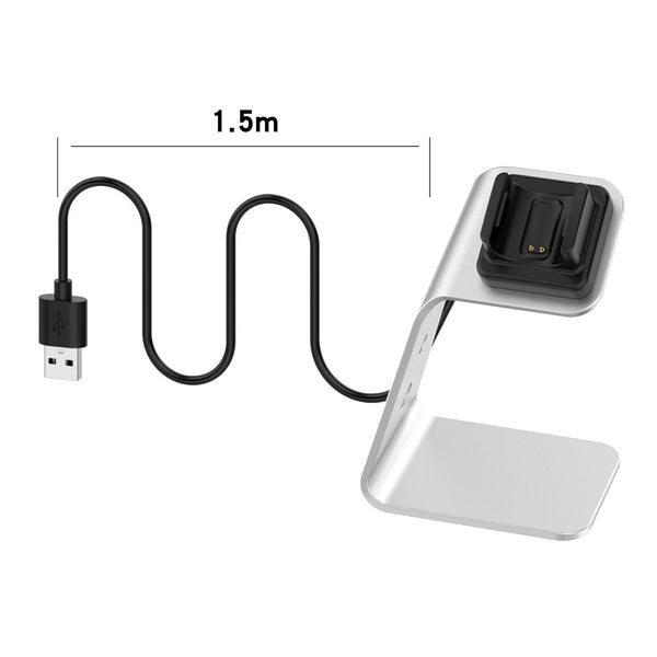 TECPHILE - USB Charging Dock Stand for Fitbit Charge 3 /Charge 4 - 2