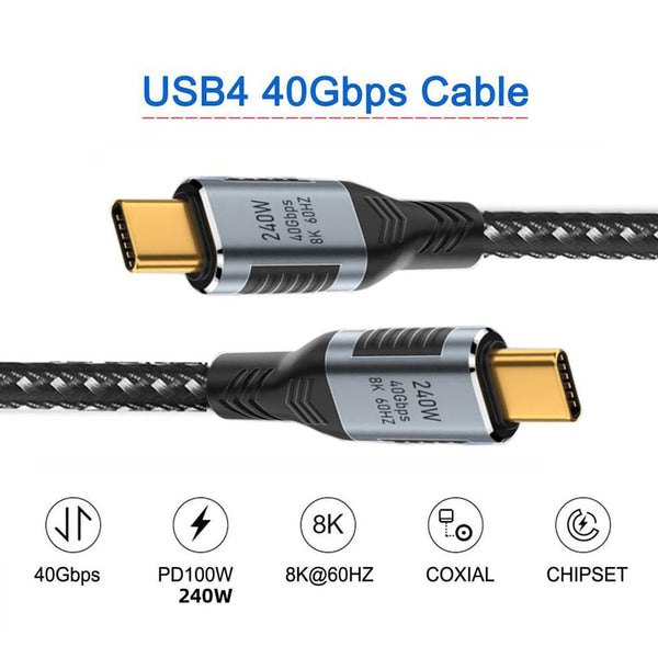 TECPHILE – CC37, 240W Type C To Type C Cable - 14