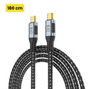 TECPHILE – CC37, 240W Type C To Type C Cable - 15