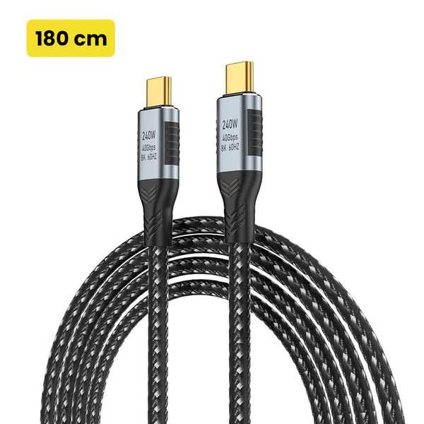 TECPHILE – CC37, 240W Type C To Type C Cable - 15