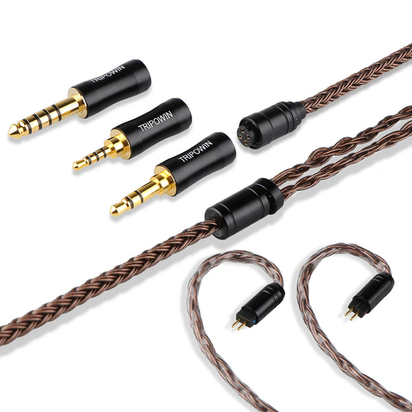 Tripowin - Amber 14-Core Upgrade Cable for IEM - 7