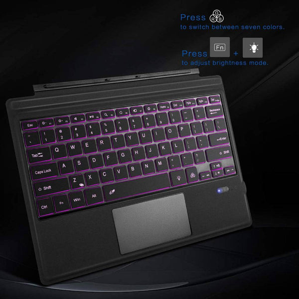 TECPHILE - Wireless Keyboard for Microsoft Surface Pro 3/4/5/6/7 - 7