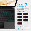 TECPHILE - YJ-X700 Keyboard Case for Samsung Galaxy Tab S7/S8 - 3
