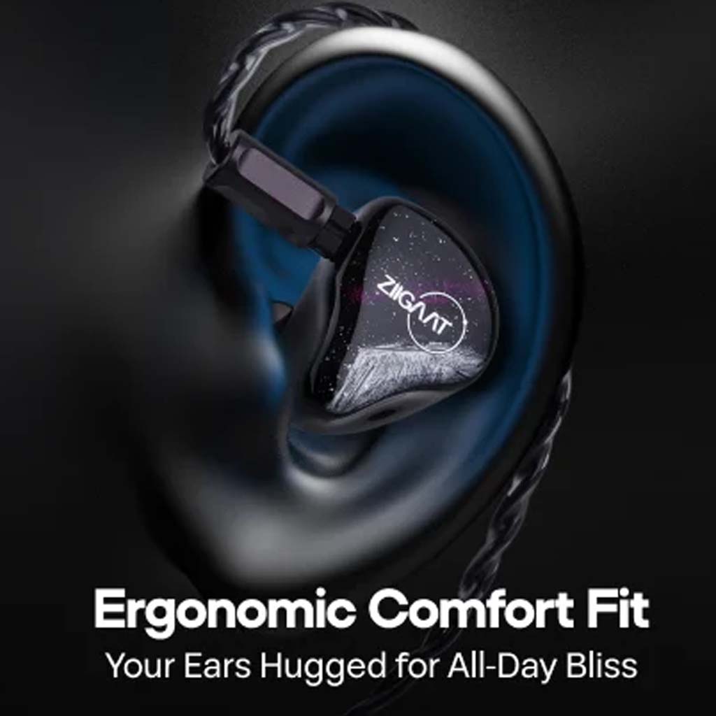 ZiiGaaT Crescent 4-Driver Hybrid IEM | Handcrafted Design