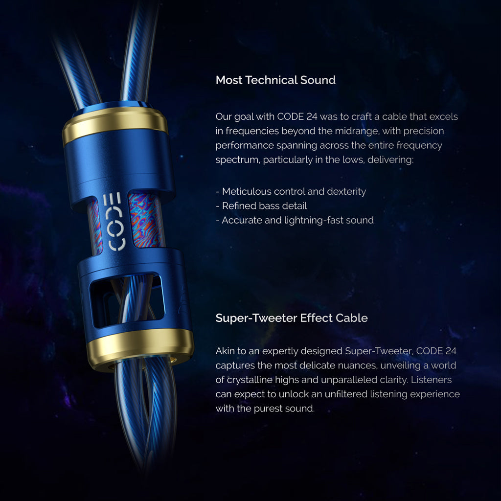 Effect Audio CODE 24 16.5 AWG Upgrade Cable for IEM