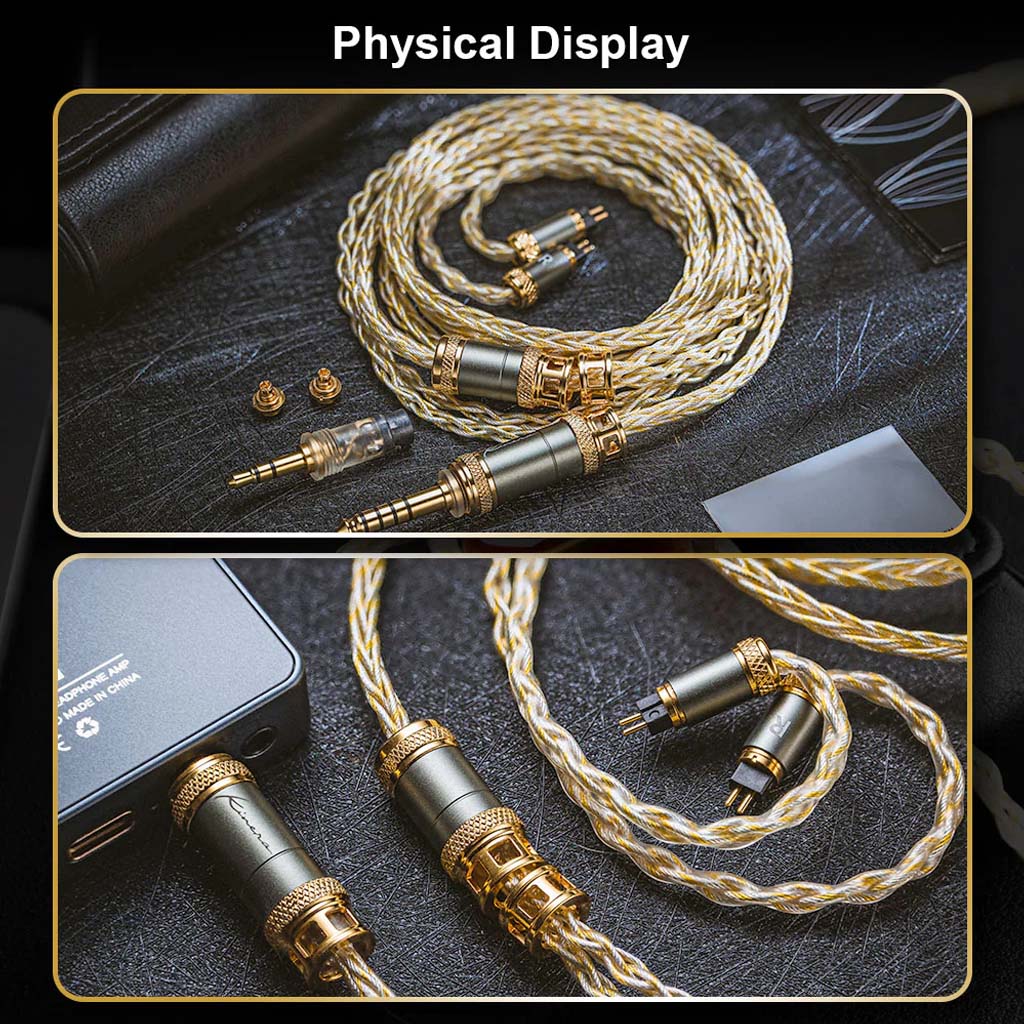 kinera Mia Upgrade_Cable Copper silver physical dsiplay