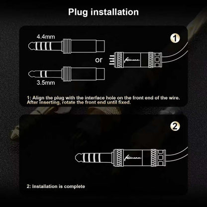 kinera Mia Upgrade_Cable Copper silver plug installation