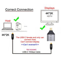 TECPHILE- 4K Mini DP to Type-C Adapter Converter - 2