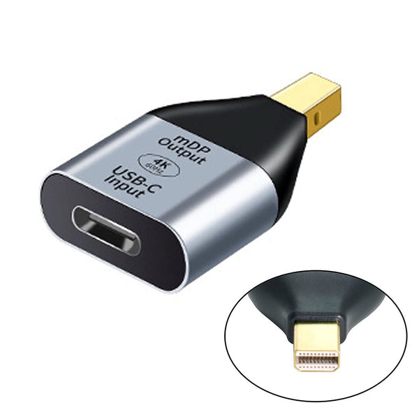 TECPHILE- 4K Mini DP to Type-C Adapter Converter - 5