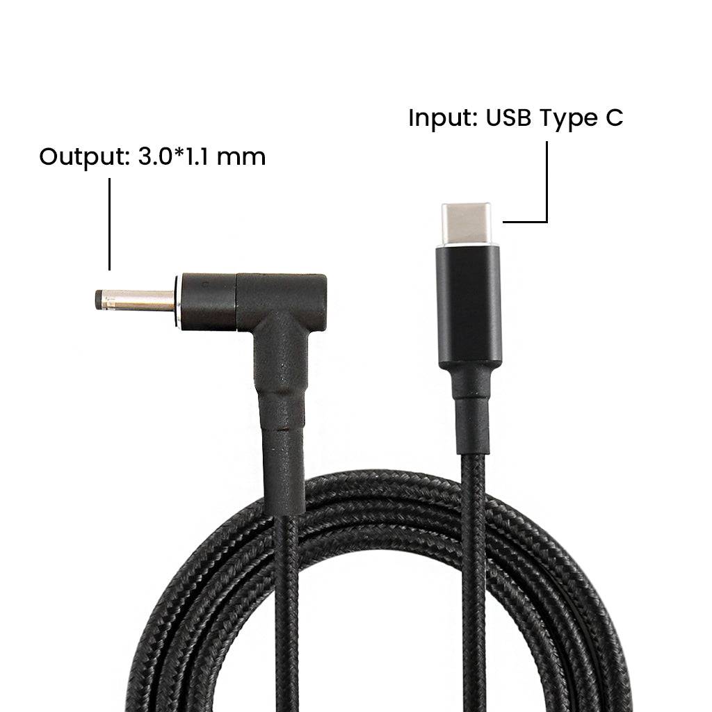 TECPHILE - 100WType-C PD Fast Charging Cable For Acer Laptop