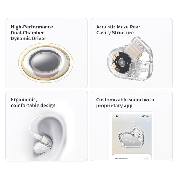 TANCHJIM- BUNNY Dual Chamber Dynamic Driver IEM - 3