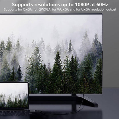 TECPHILE 1080p VGA to Type-C Convertor