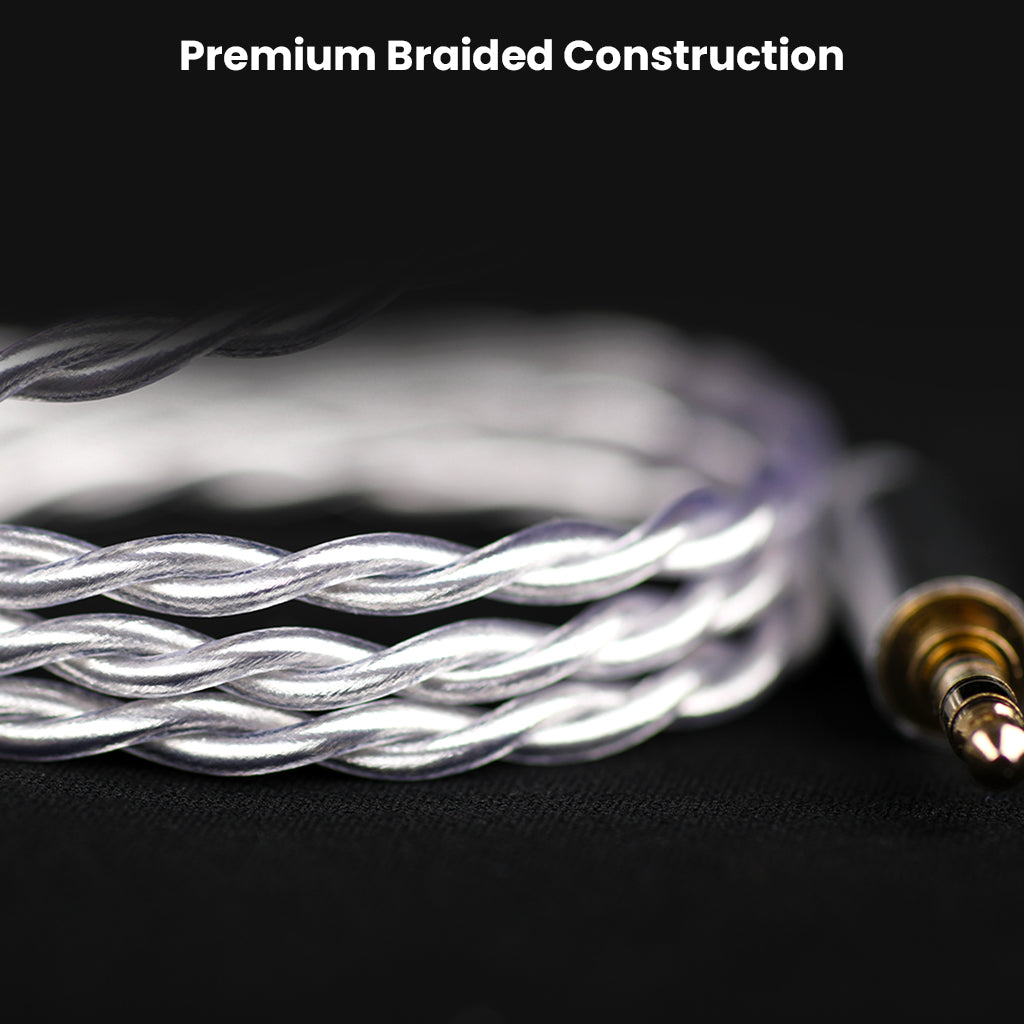 Close-up of premium braided construction on TANGZU Wan'er SG 2 cable for durability and tangle-free use.