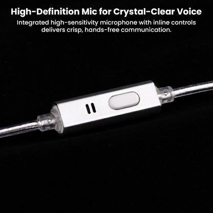 High-definition mic with inline controls on TANGZU Wan'er SG 2 cable ensures crystal-clear voice and hands-free communication.