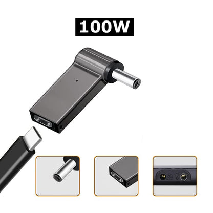 TECPHILE - 100W Type-C Portable Adapter Connector for Laptop