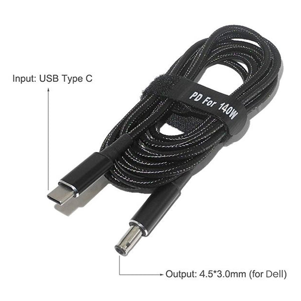 TECPHILE – 100W PD Fast Charging Cable for DELL Laptop - 4