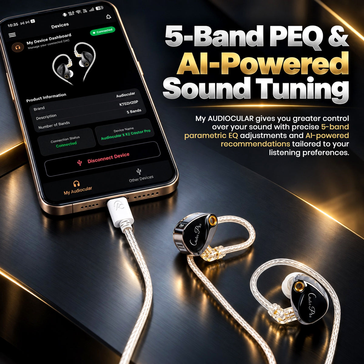 AUDIOCULAR x KZ Castor Pro Dual Dynamic Driver IEM