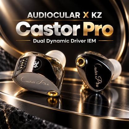 AUDIOCULAR x KZ Castor Pro Dual Dynamic Driver IEM