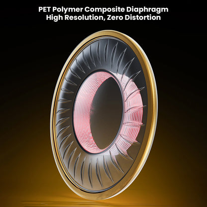 High-res in-ear monitor with PET polymer diaphragm